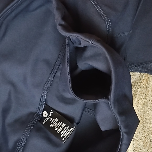 Active Life Athletic Leggings Side Pockets Half Mesh Legs Women's Large Stretchy - Picture 6 of 15